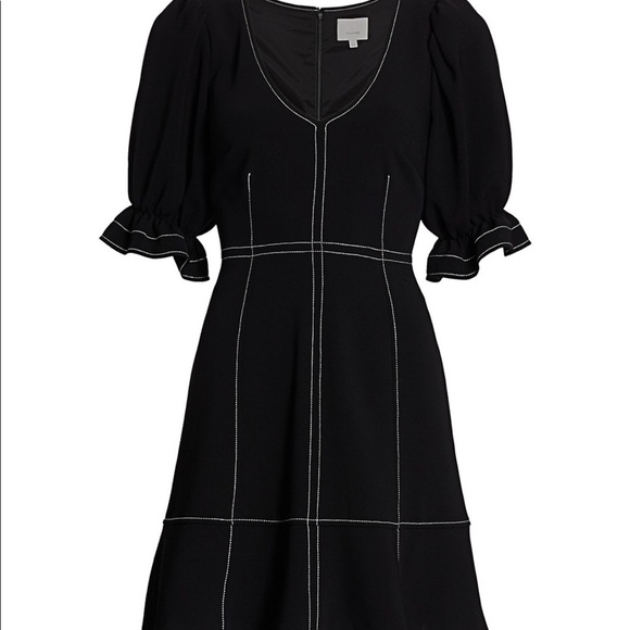 Cinq a sept puff sleeve dress - Picture 2 of 12